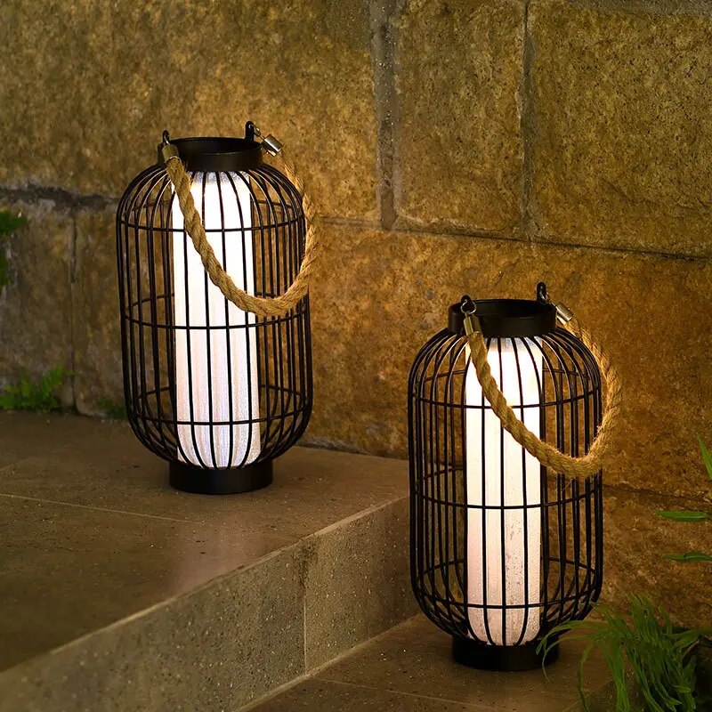 SolaraGlo Solar LED Outdoor Courtyard Lamp for Ambience