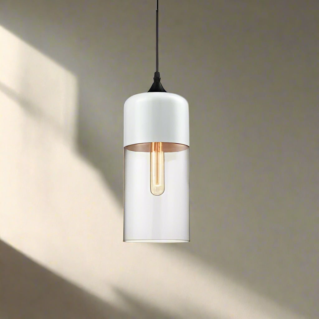 Kirrae Glass and Wood Pendant Light Luxurious Design