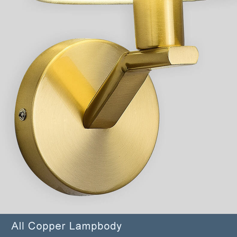 LumoWeave Modern Fabric Dome Wall Lamp With One Arm