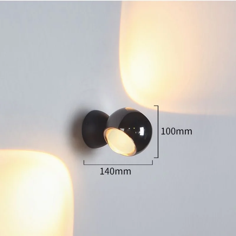 NovaGlow 180° Rotatable Wall Light With Adjustable Accent