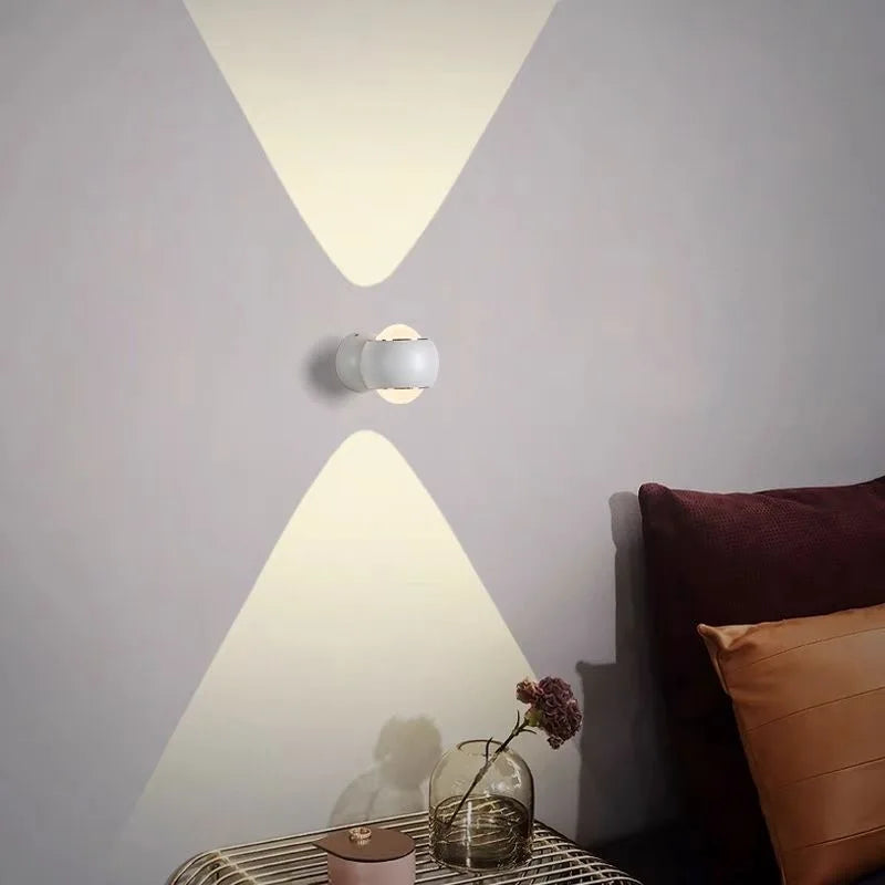 NovaGlow 180° Rotatable Wall Light With Adjustable Accent