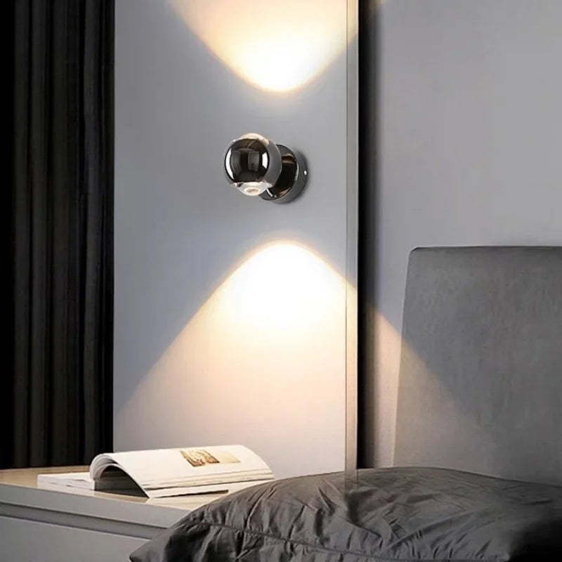 NovaGlow 180° Rotatable Wall Light With Adjustable Accent