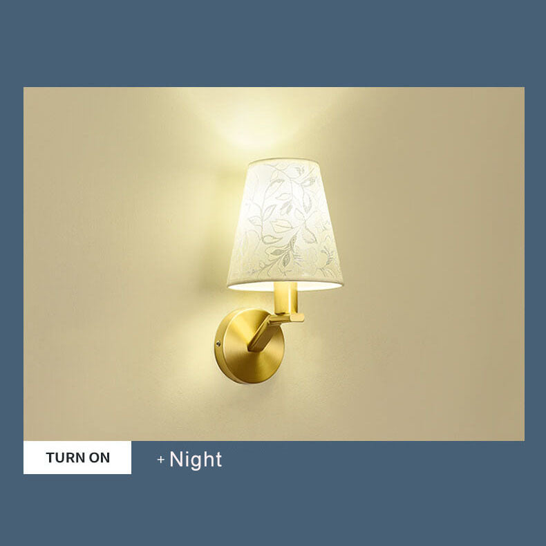 LumoWeave Modern Fabric Dome Wall Lamp With One Arm