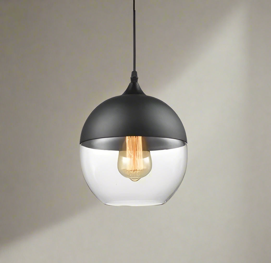 Kirrae Glass and Wood Pendant Light Luxurious Design