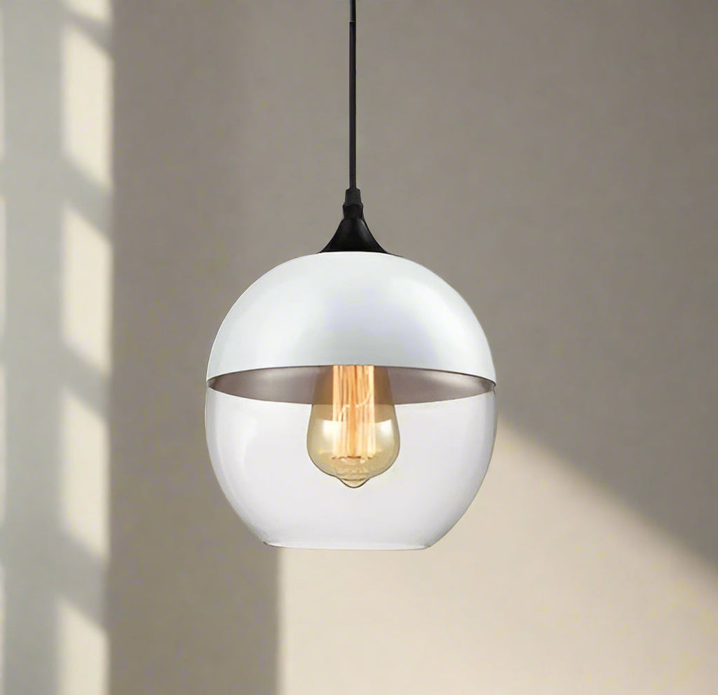 Kirrae Glass and Wood Pendant Light Luxurious Design