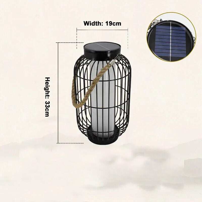 SolaraGlo Solar LED Outdoor Courtyard Lamp for Ambience