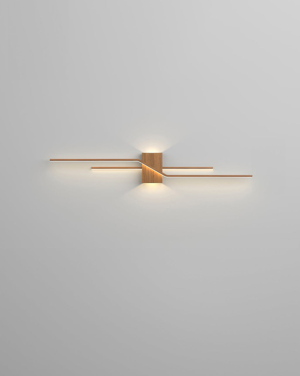 Averin Minimalist LED Wall Lamp With Wood Grain Finish For Modern Interiors Eco Friendly Lighting