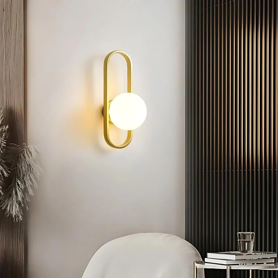 Aurel Glass Wall Lamp For Warm Indoor Ambient Lighting