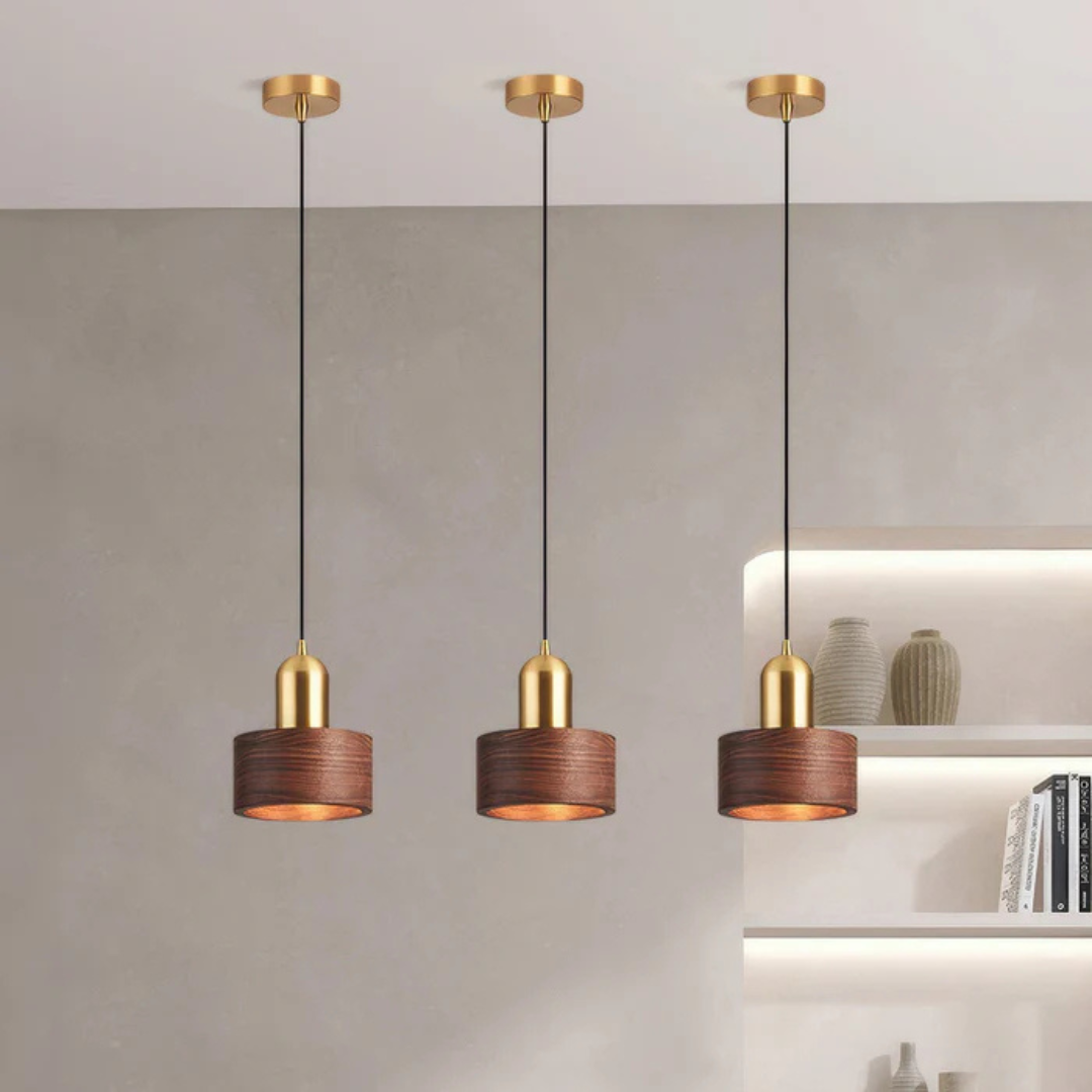 Aurea Arc Pendant Light With Gold Accent For Dining Room