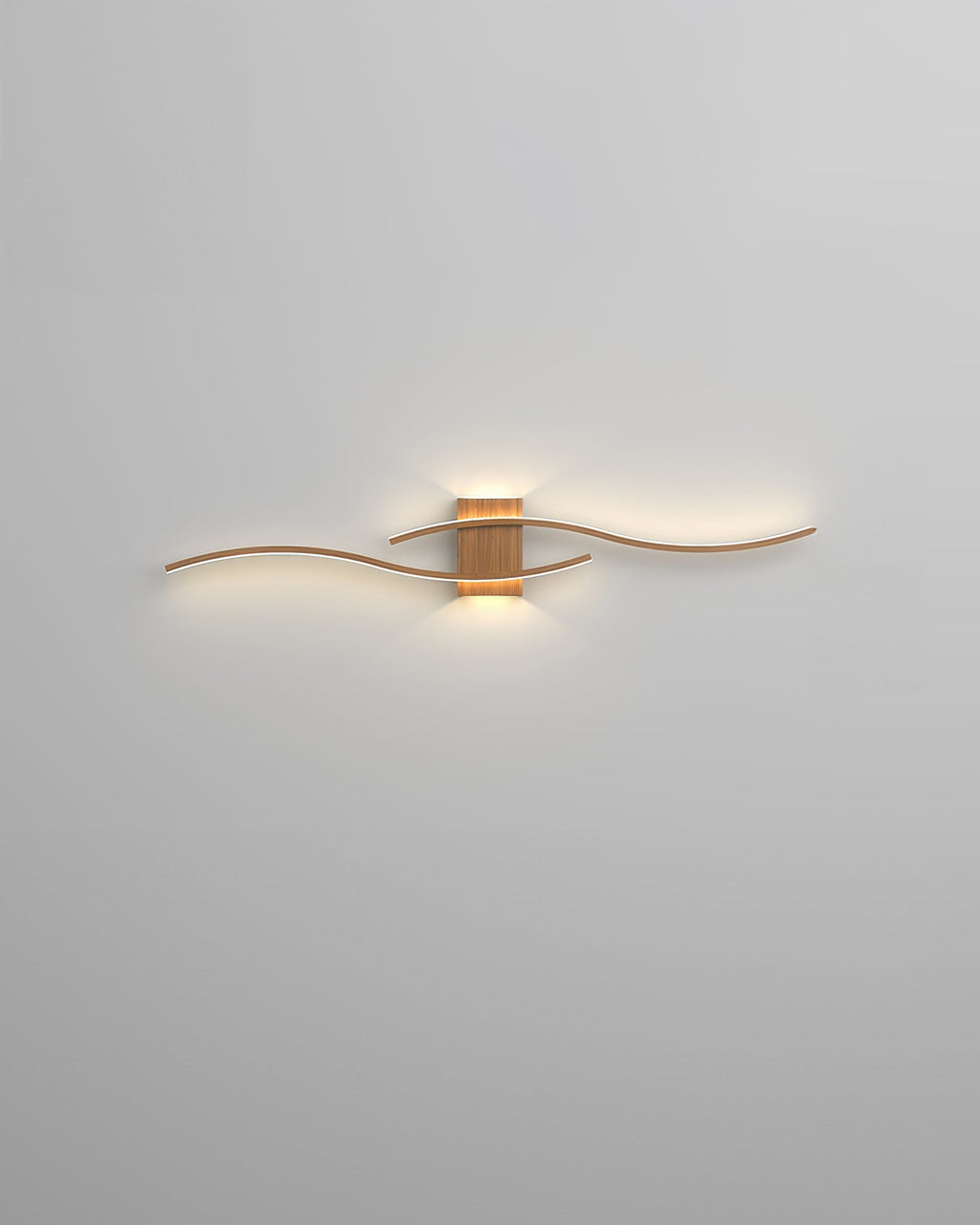 Averin Minimalist LED Wall Lamp With Wood Grain Finish For Modern Interiors Eco Friendly Lighting