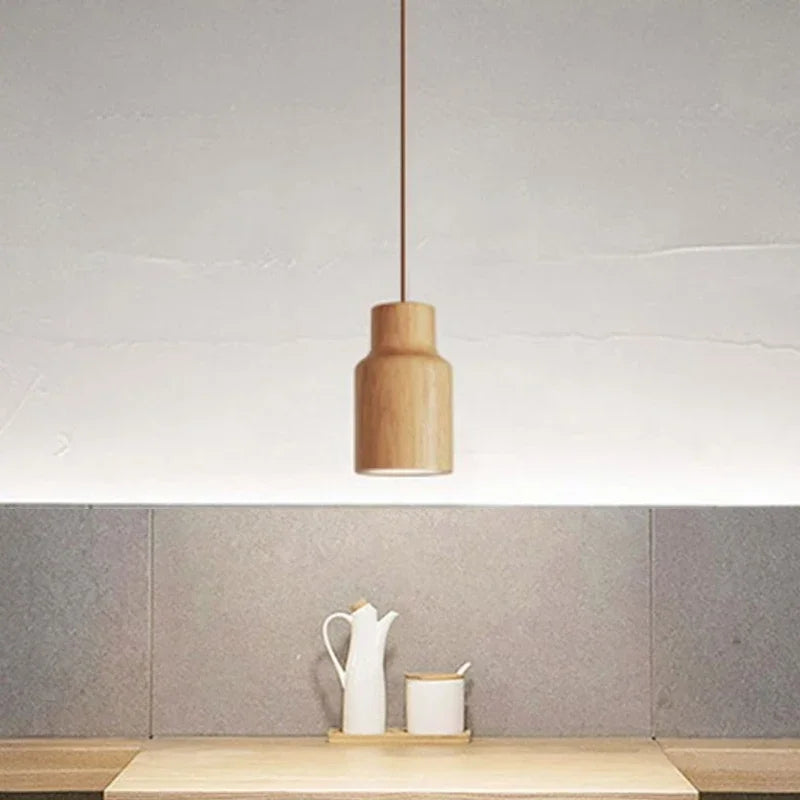 Kirrea Timber Pendant Light In Nordic Style Warm Scandinavian Wood Glow For Living Room