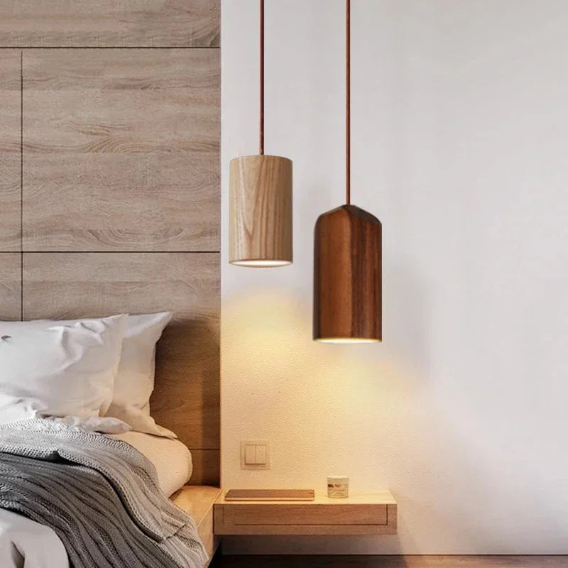 Kirrea Timber Pendant Light In Nordic Style Warm Scandinavian Wood Glow For Living Room