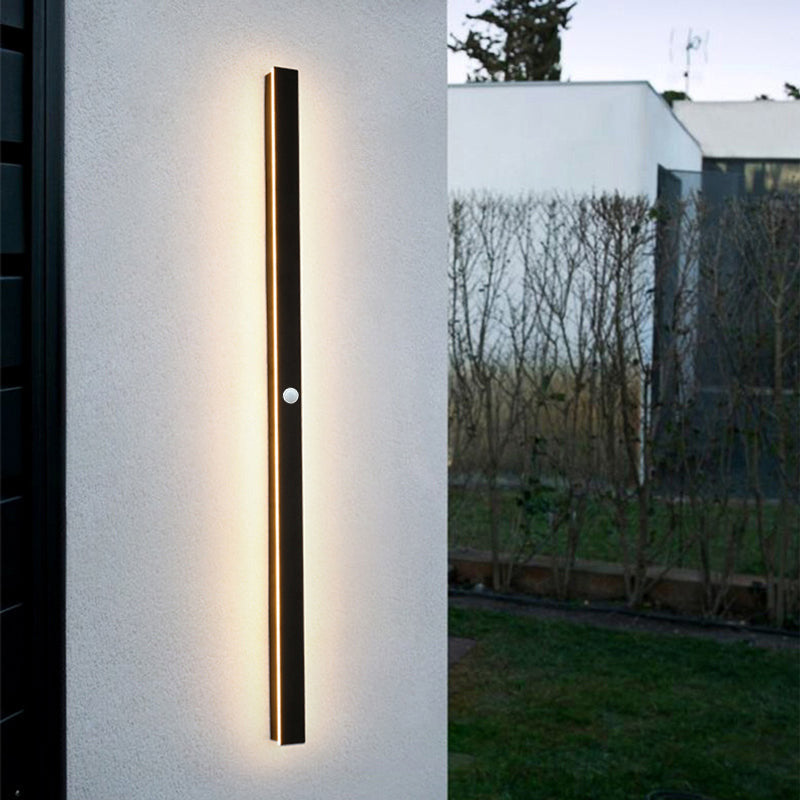 NovaLine Black Metal LED Wall Lights for Garden and Hallway