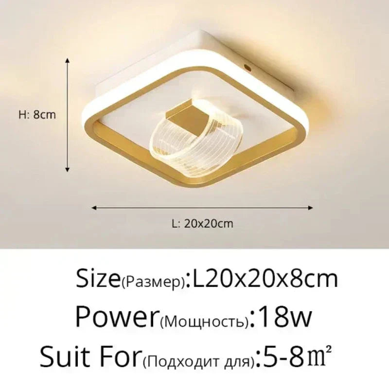 LumaVelle Acrylic Ceiling Light With Timeless Modern Glow Retro-Inspired Design For Warm Ambient Lighting