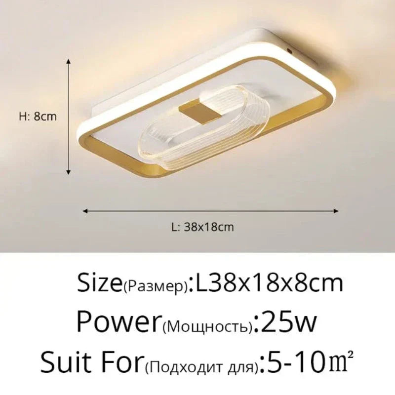 LumaVelle Acrylic Ceiling Light With Timeless Modern Glow Retro-Inspired Design For Warm Ambient Lighting