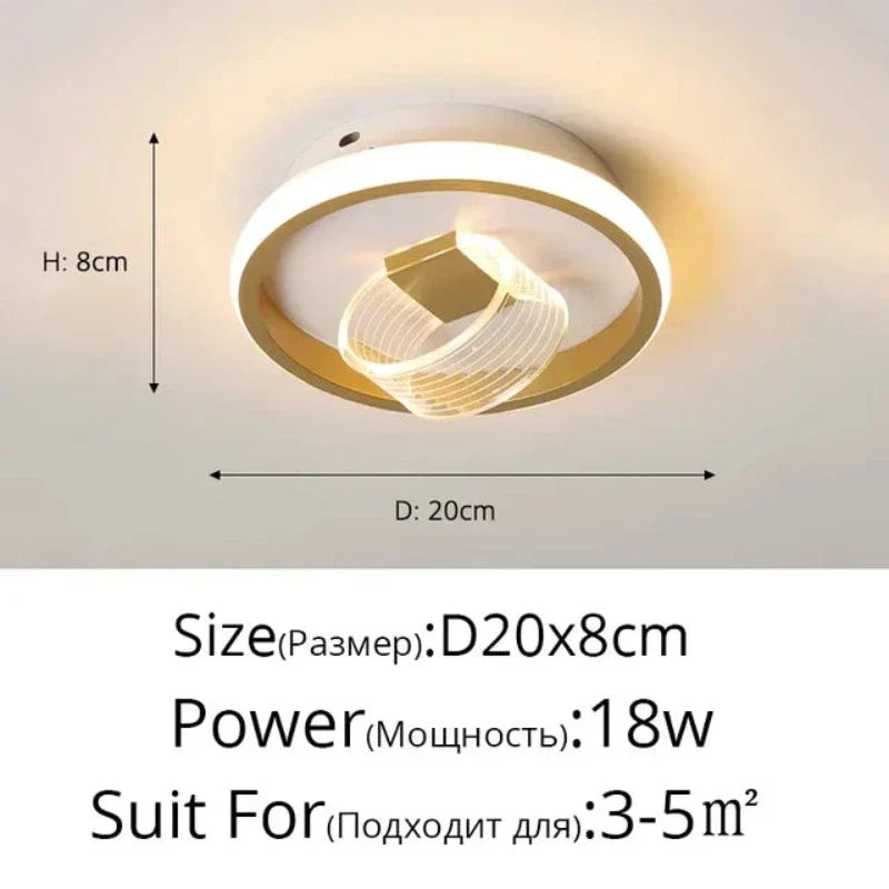 LumaVelle Acrylic Ceiling Light With Timeless Modern Glow Retro-Inspired Design For Warm Ambient Lighting