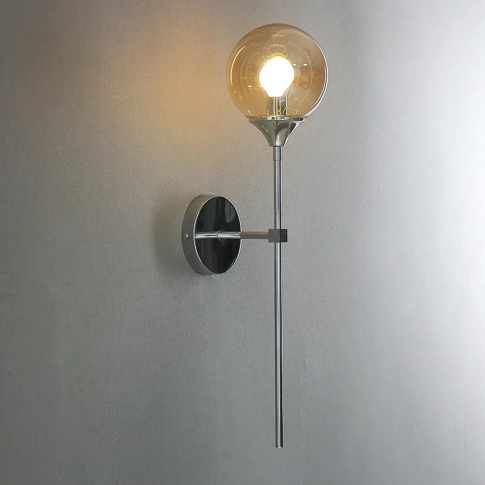 NordLume Glass Wall Light Scandinavian Modern Design