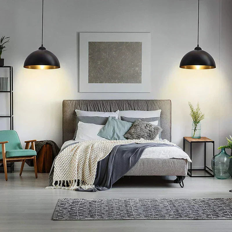 Ardenra Dome Shade Pendant Light For Cozy Ambient Lighting In Living Rooms And Bedrooms With Elegant Soft Glow