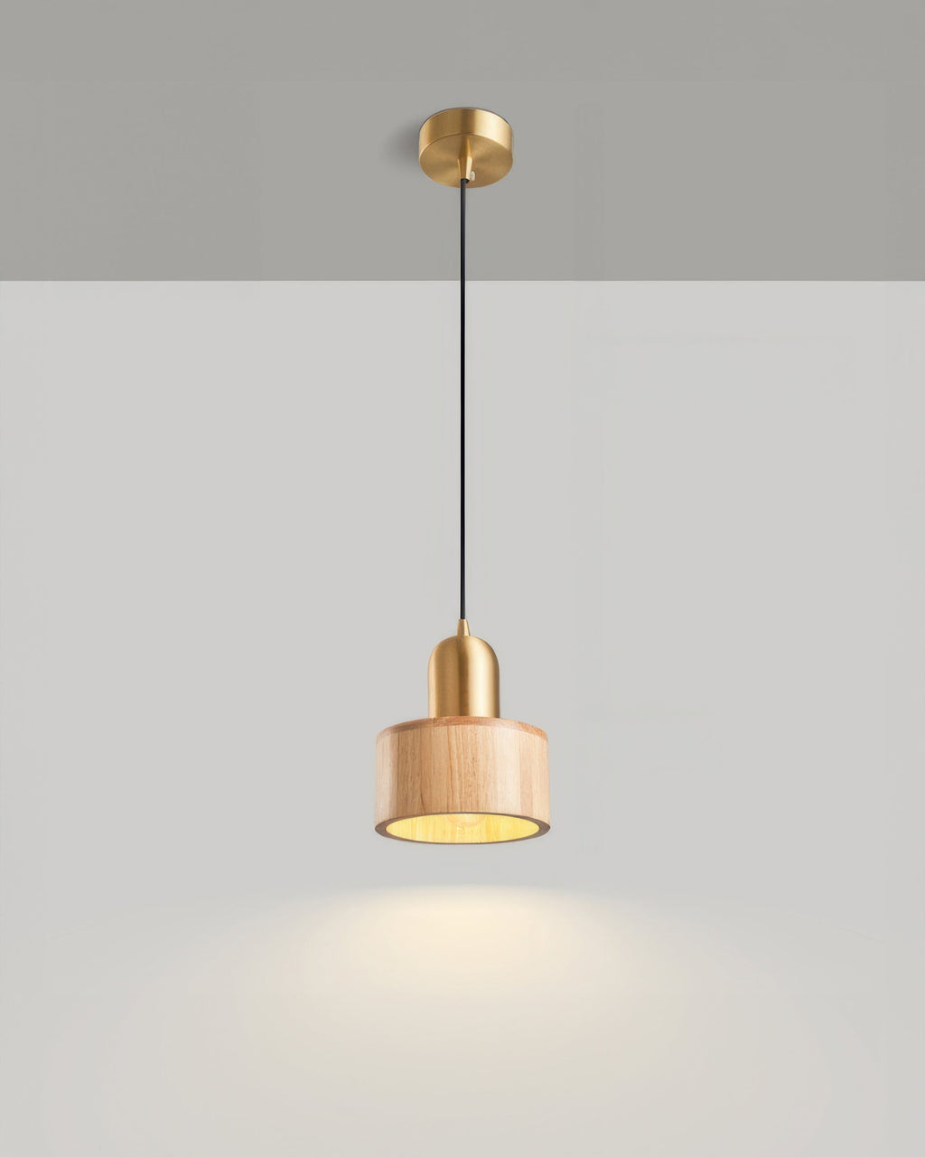 Mizuna Cylinder Pendant Light Japanese Inspired Hanging Lamp, Minimalist Modern Ceiling Fixture For Tranquil Ambience