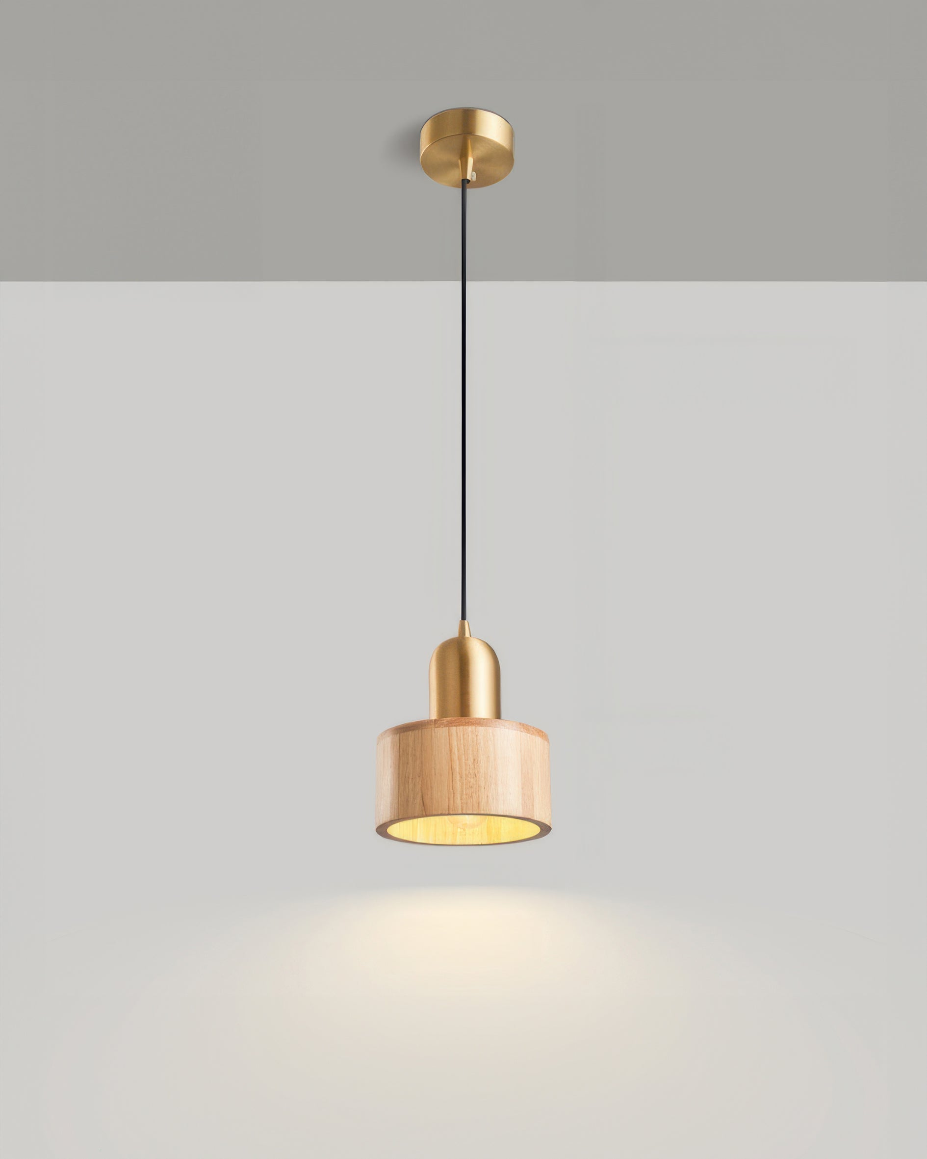Mizuna Cylinder Pendant Light Japanese Inspired Hanging Lamp, Minimalist Modern Ceiling Fixture For Tranquil Ambience