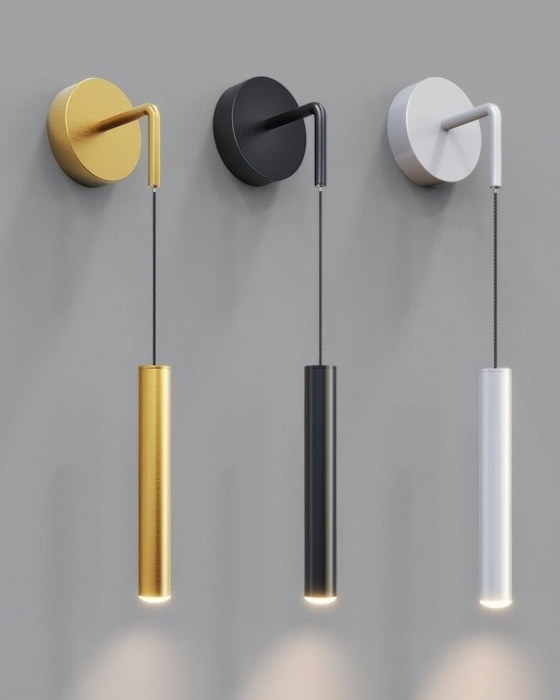 Lunaris Modern Cylinder LED Wall Sconce For Hallways Bedrooms Living Rooms And Office Spaces