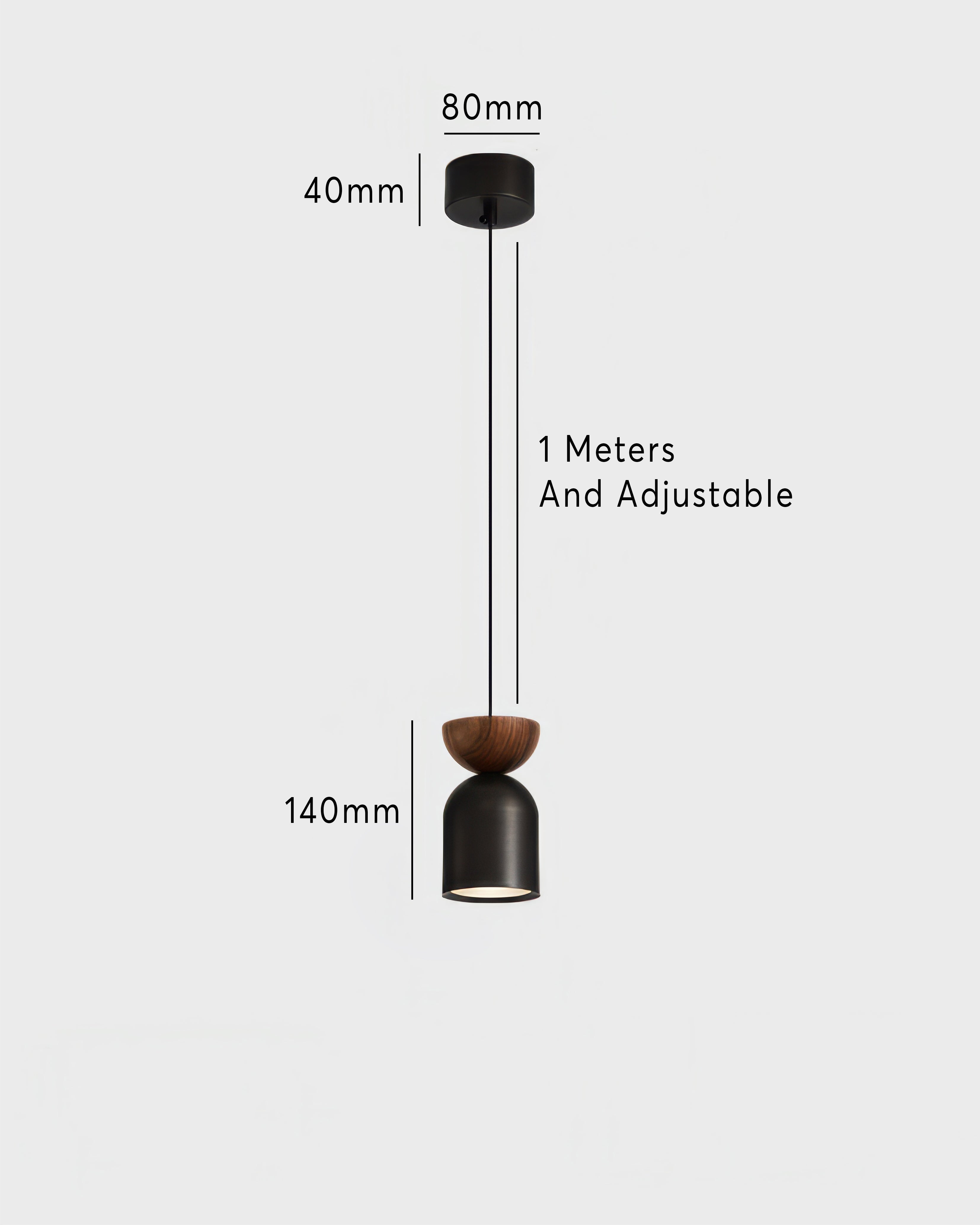 Marinor Walnut And Brass Flying Saucer Pendant Light With Mid Century Modern Silhouette