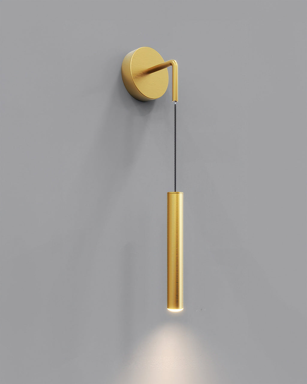 Lunaris Modern Cylinder LED Wall Sconce For Hallways Bedrooms Living Rooms And Office Spaces