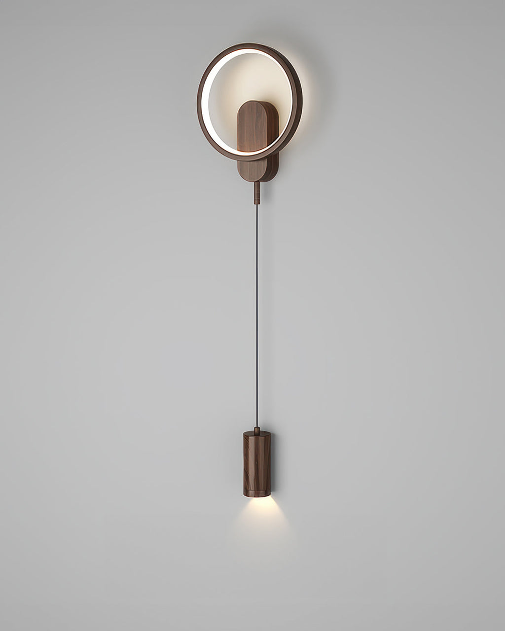 SoraLume Nordic Wood Grain Wall Lamp With Japanese Influence For Cozy Ambient Lighting In Living Spaces