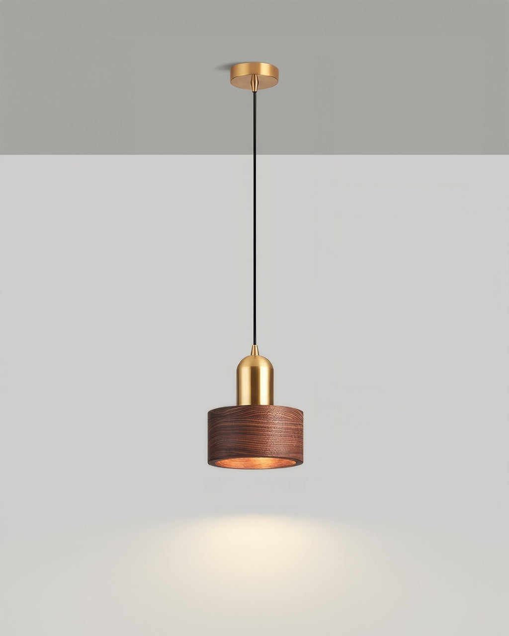 Mizuna Cylinder Pendant Light Japanese Inspired Hanging Lamp, Minimalist Modern Ceiling Fixture For Tranquil Ambience
