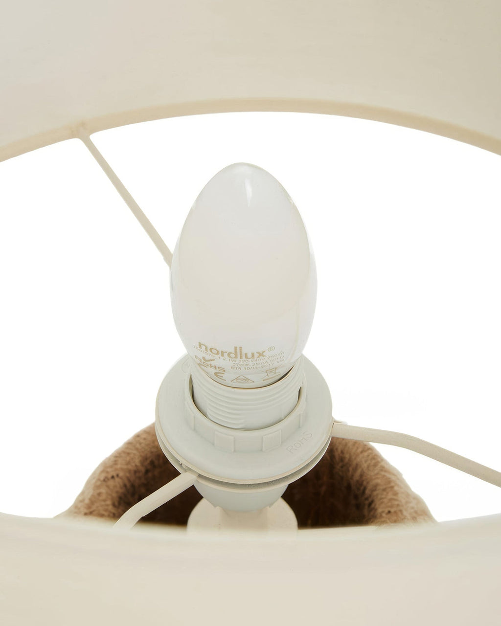 Kinara Handwoven Hemp Desk Lamp With Japanese Minimalist Design And Eco Conscious Natural Weave