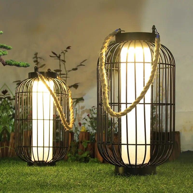 SolaraGlo Solar LED Outdoor Courtyard Lamp for Ambience
