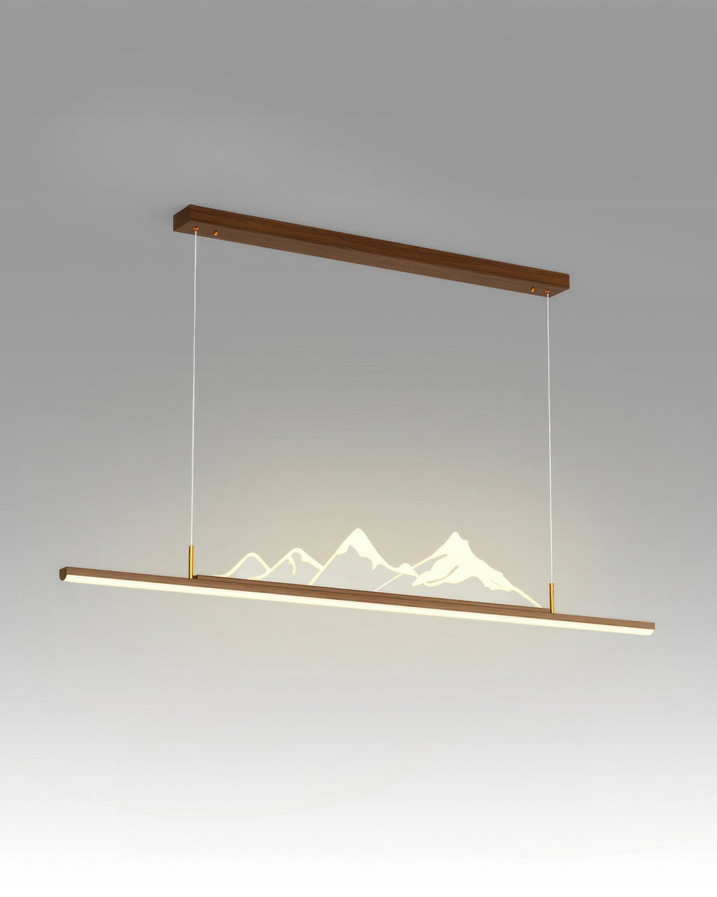 Zen Long-Grain Wood Pendant Light in Japanese Style