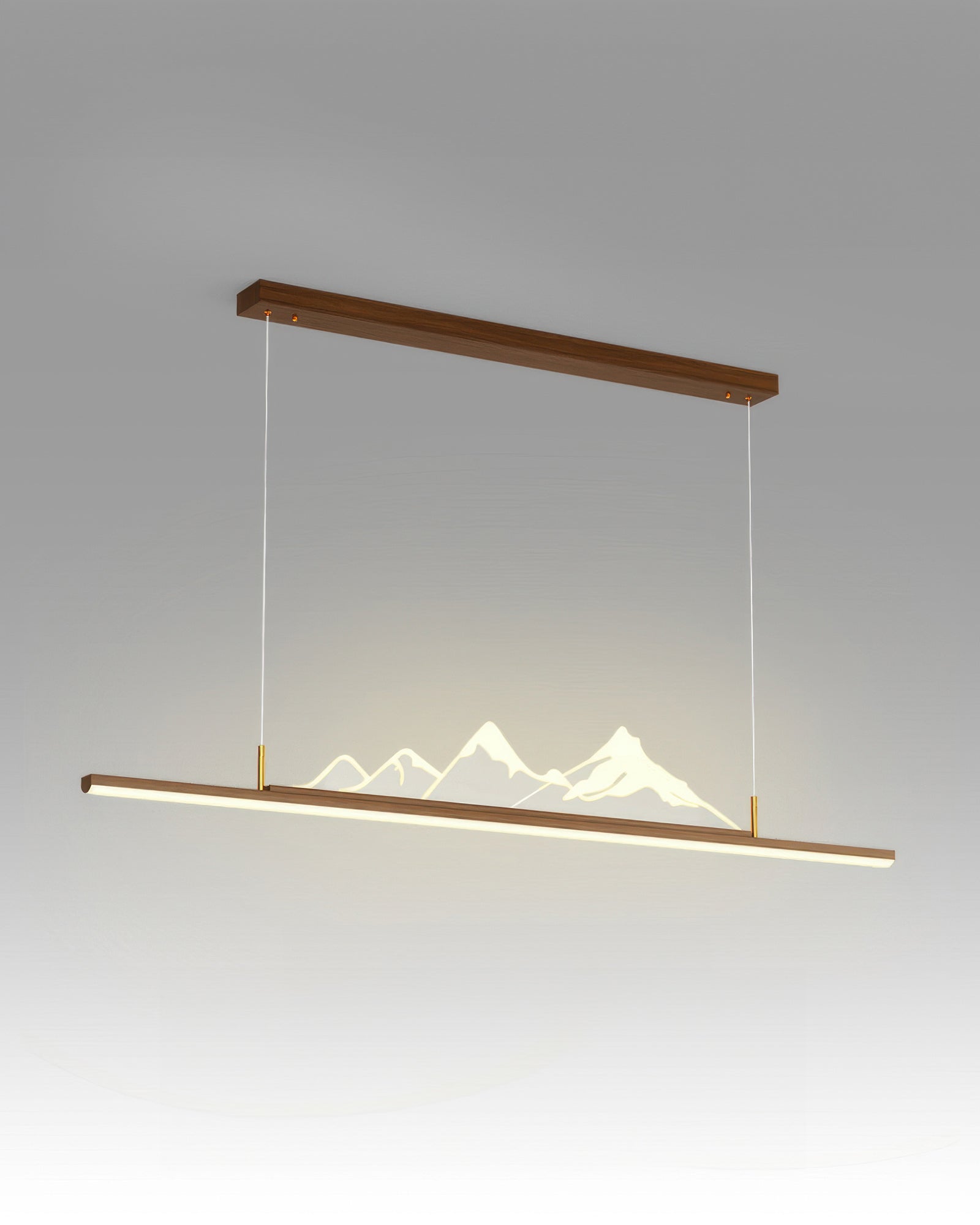 Zen Long-Grain Wood Pendant Light in Japanese Style