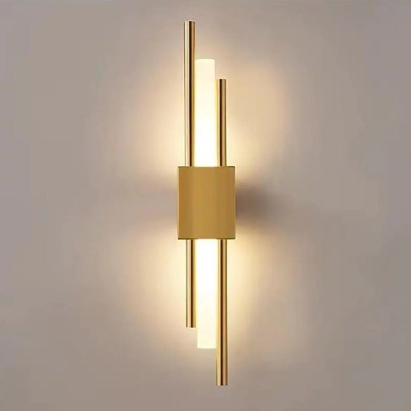 Aurelia NightGlow Wall Lamp Black and Gold LED for Bedroom