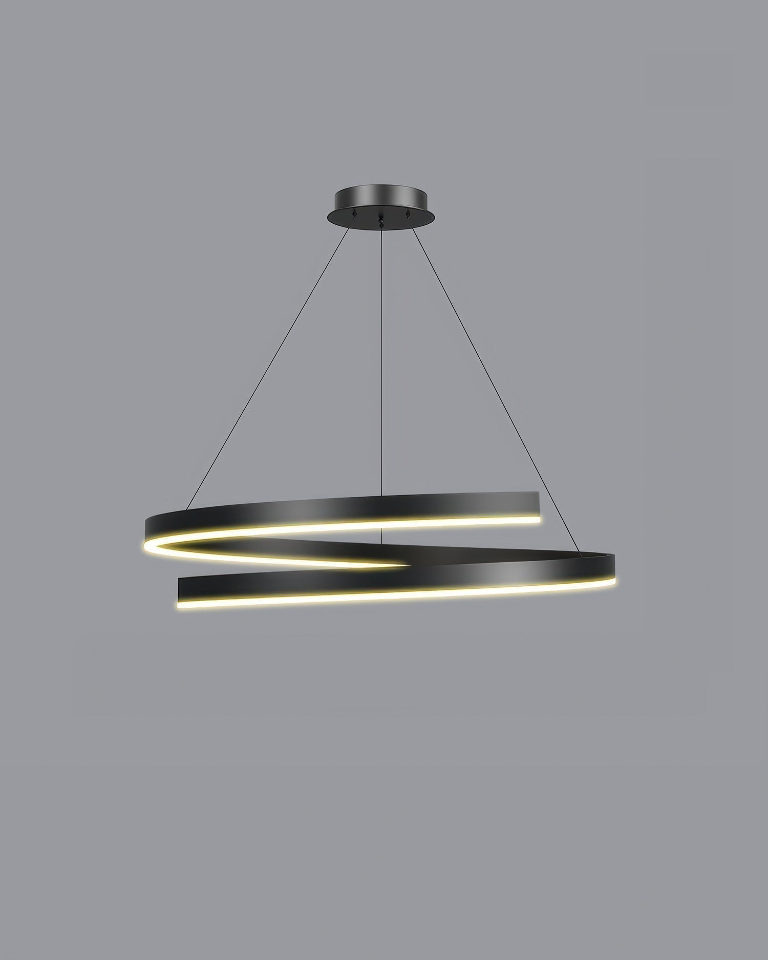 Lámpara de araña de diseñador estilo caoba Marcelli con ángulos ajustables y acabado de aluminio con vetas de madera