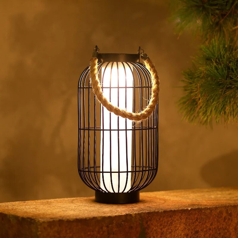 SolaraGlo Solar LED Outdoor Courtyard Lamp for Ambience
