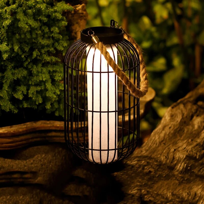 SolaraGlo Solar LED Outdoor Courtyard Lamp for Ambience