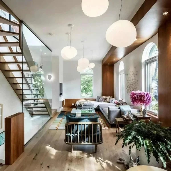 AstraGlass Satin-Finish Pendant Light For Warm Glow