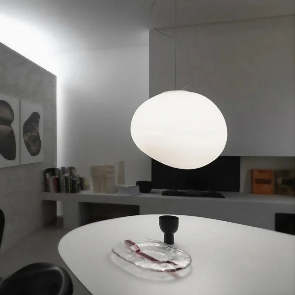 AstraGlass Satin-Finish Pendant Light For Warm Glow
