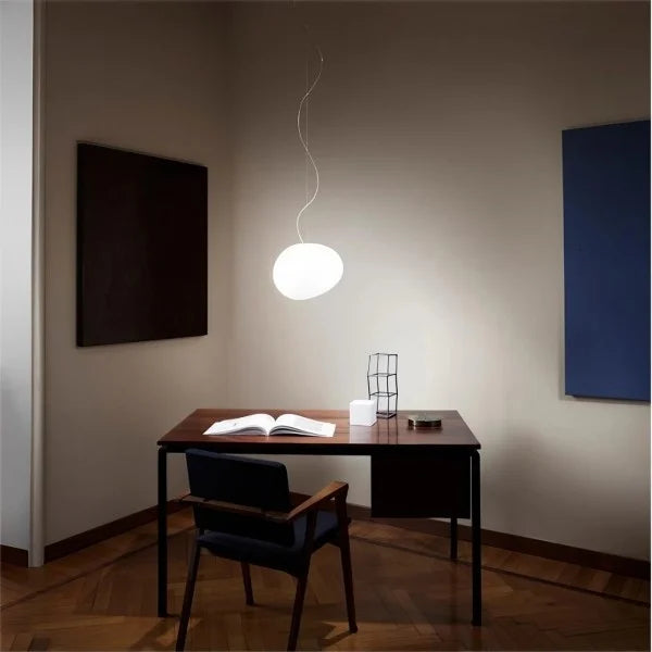 AstraGlass Satin-Finish Pendant Light For Warm Glow