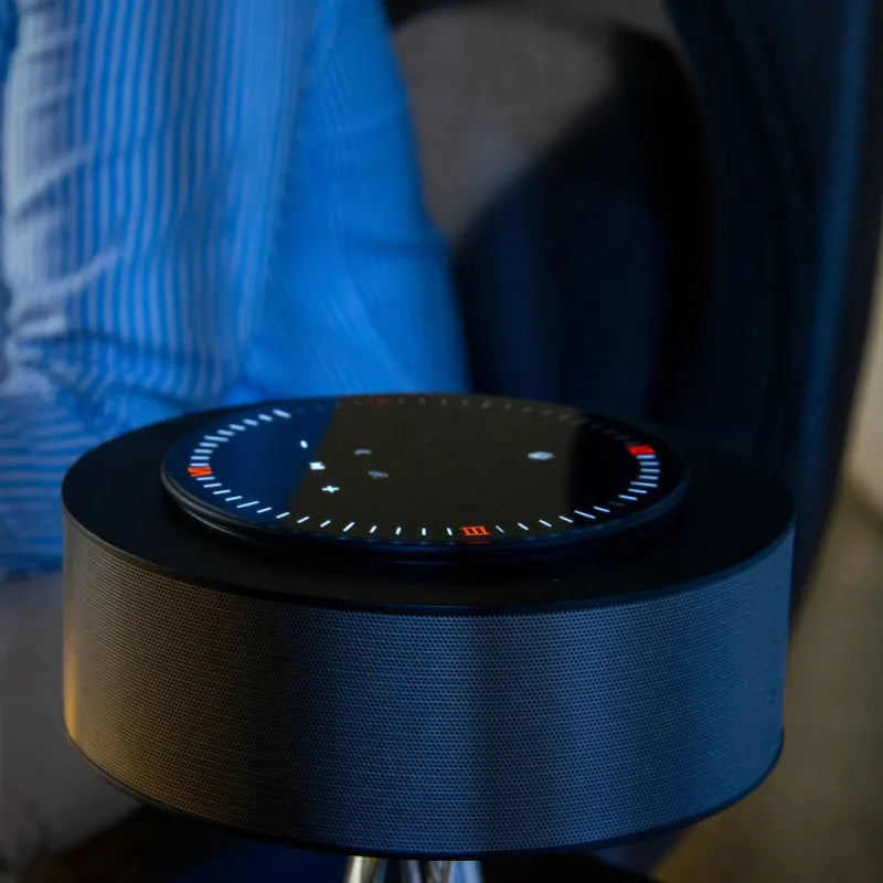 Luminara NovaTable LED Table Lamp With Wireless Charger, Built In Bluetooth Speaker And Roman Numeral Clock