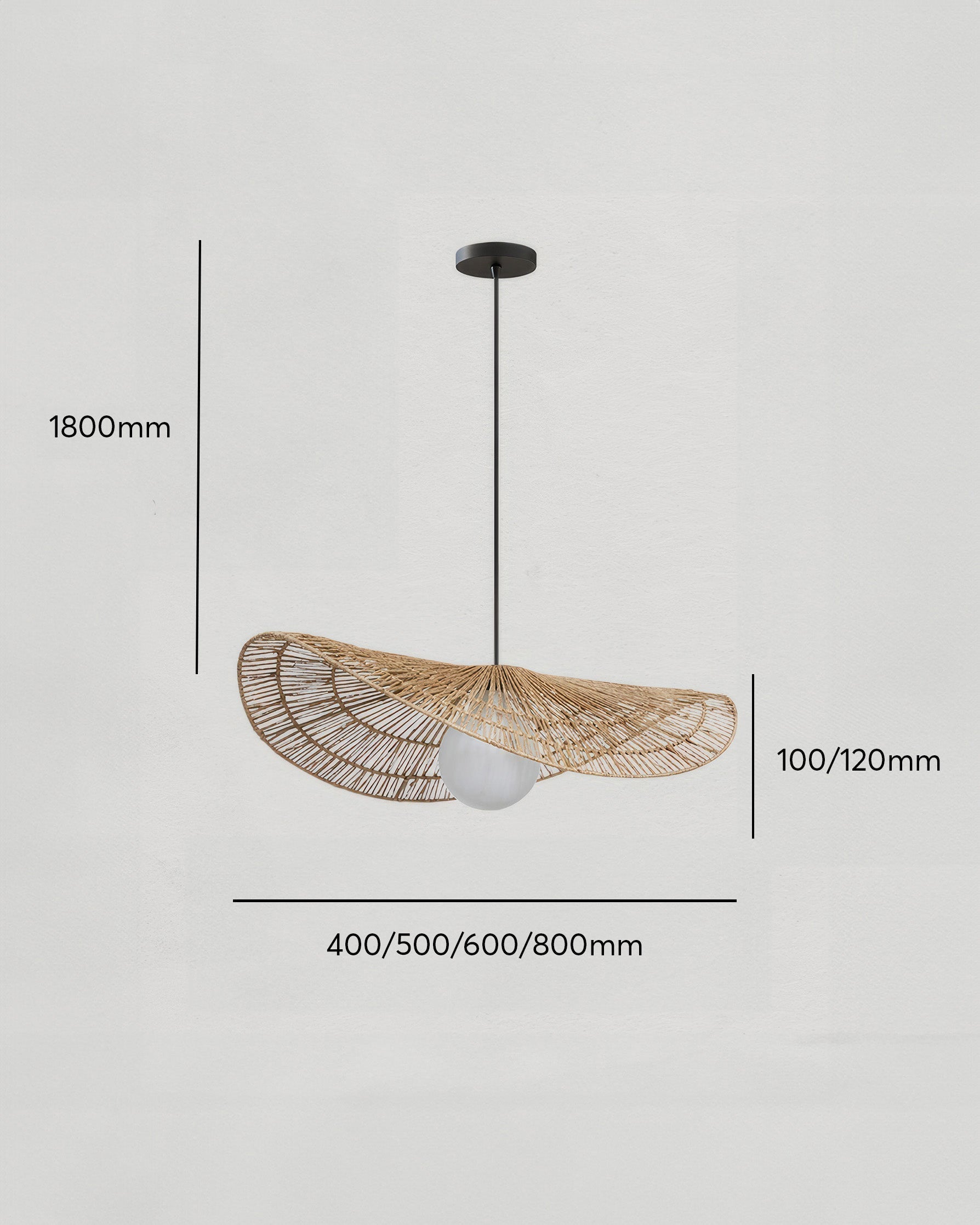 AzumiWoven Japanese Inspired Wabi Sabi Rattan Chandelier Handwoven From Natural Rattan For Ambient Lighting